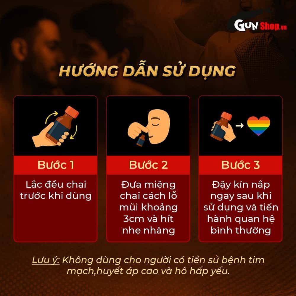 Chai hít tăng khoái cảm Popper PWD USA Dragon Strong - Chai 10ml