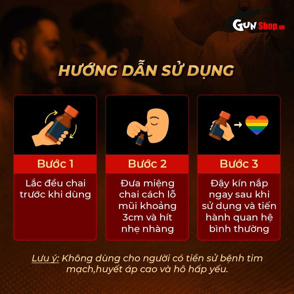 Chai hít tăng khoái cảm Popper DS USA Pig Sweat - Chai 30ml