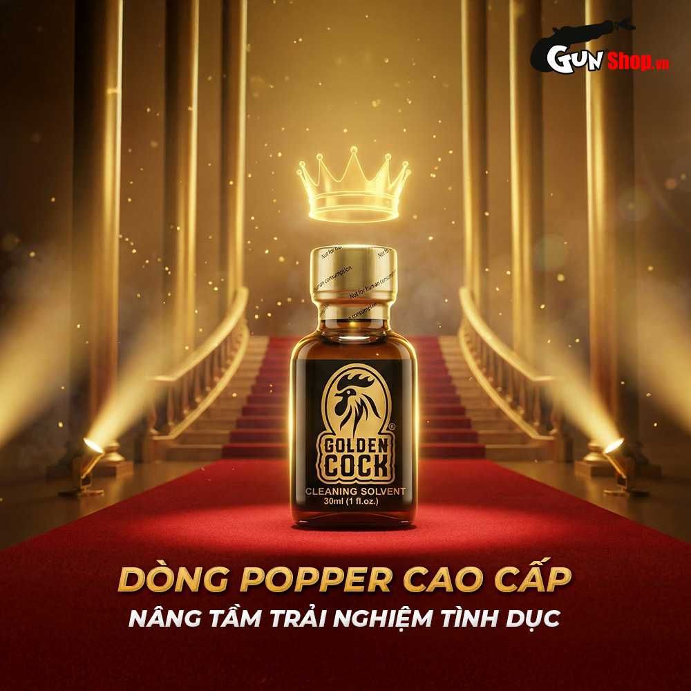 Chai hít tăng khoái cảm Popper DS USA Golden Cock Original - Chai 30ml