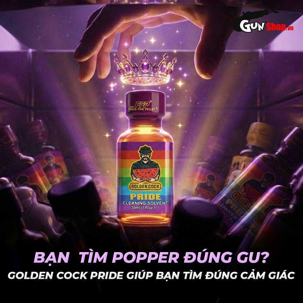 Chai hít tăng khoái cảm Popper DS USA Golden Cock Pride - Chai 30ml
