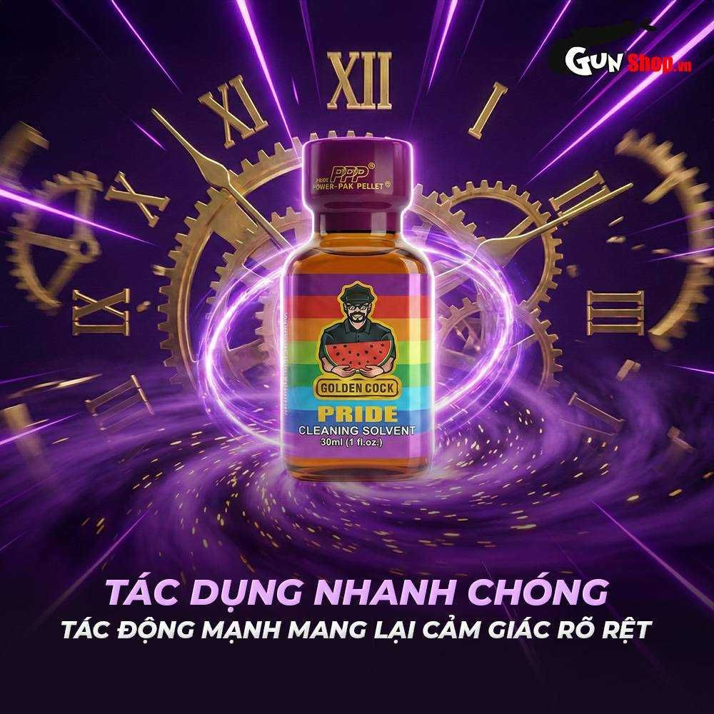 Chai hít tăng khoái cảm Popper DS USA Golden Cock Pride - Chai 30ml