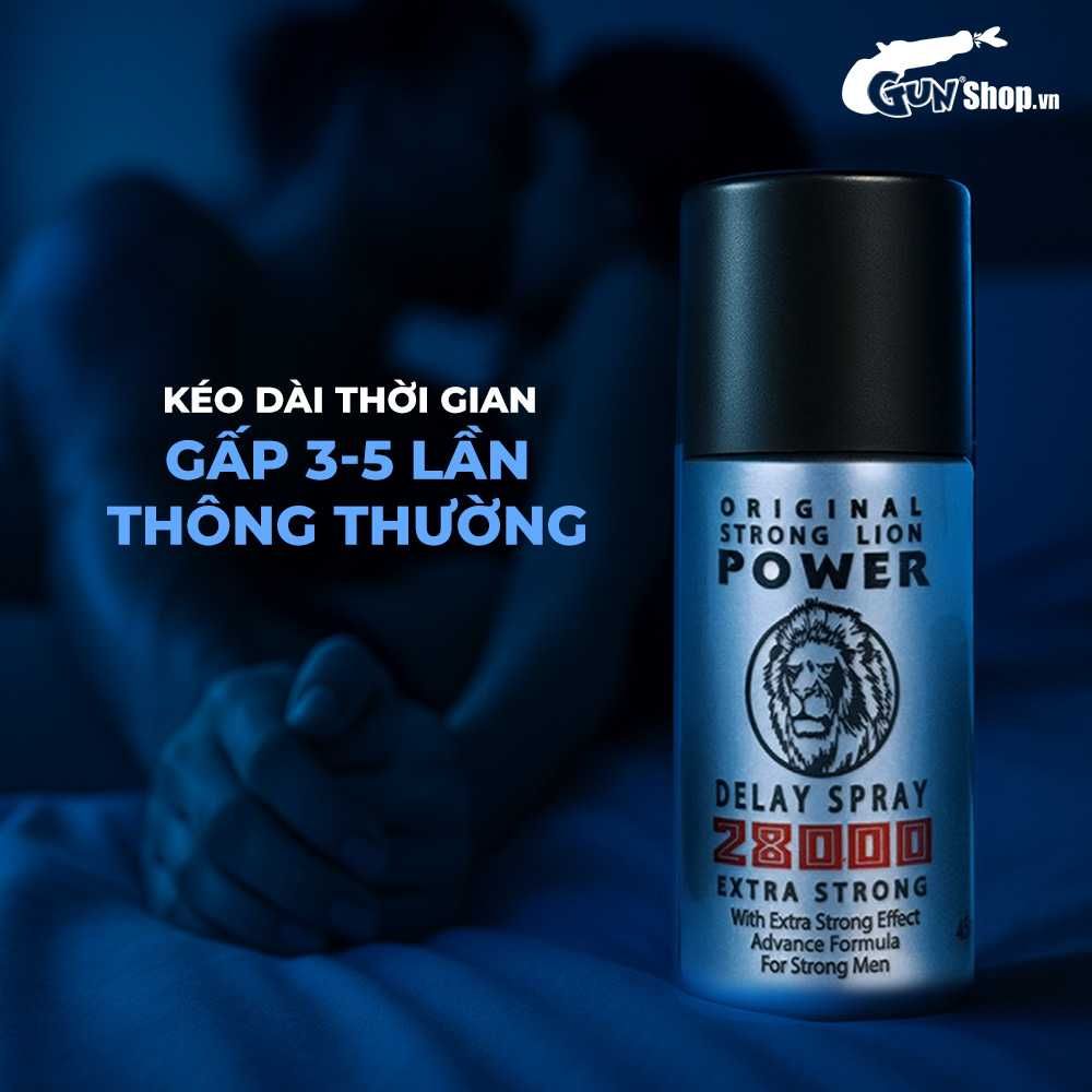 Chai xịt Power Strong Lion 28000 kéo dài thời gian - Chai 45ml