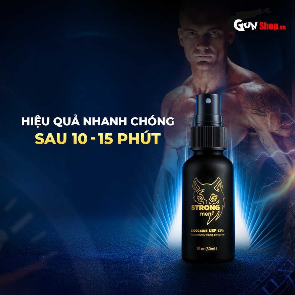 Chai xịt Strong men kéo dài thời gian - Chai 30ml