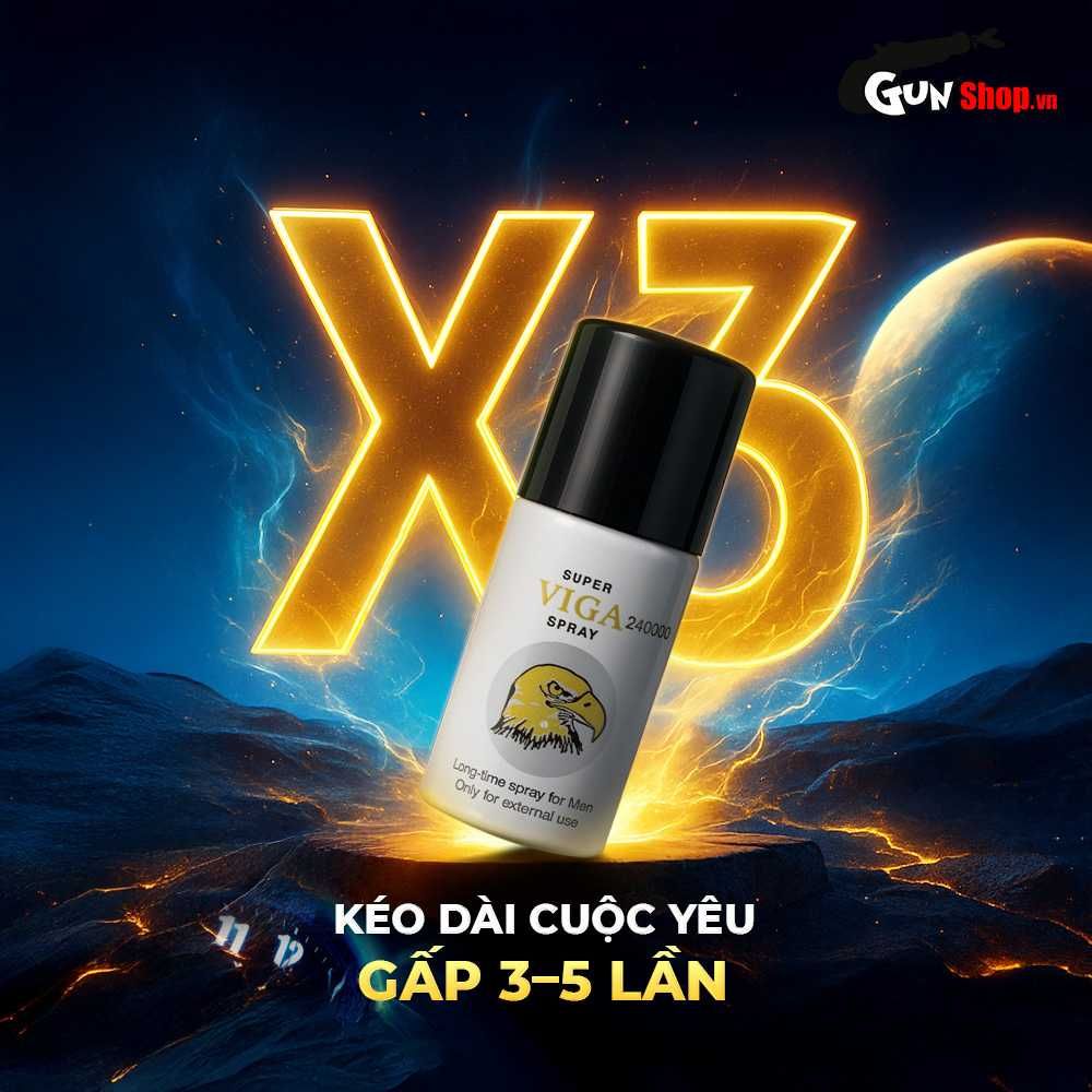 Chai xịt Super Viga 240000 kéo dài thời gian - Chai 45ml