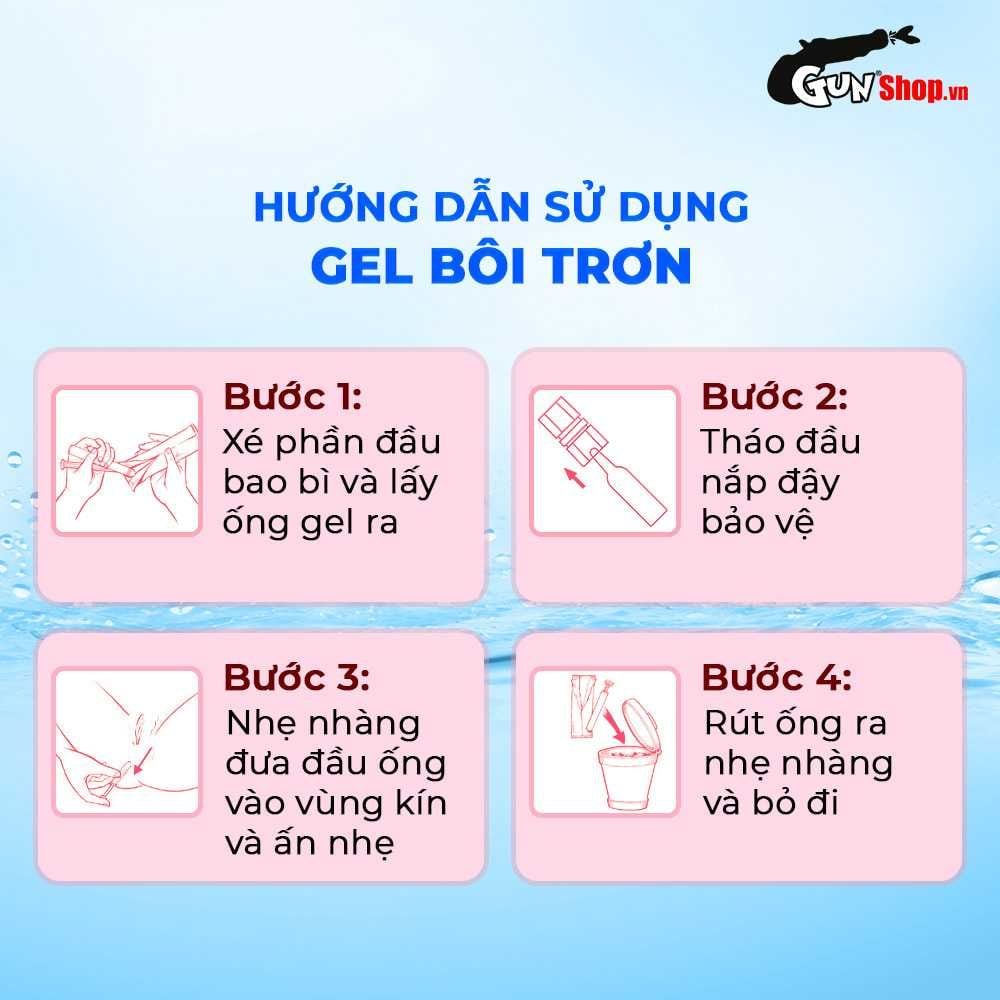 Gel bôi trơn ống bơm Duai Hyaluronic Acid - Dưỡng ẩm, se khít, không mùi - Hộp 7 ống