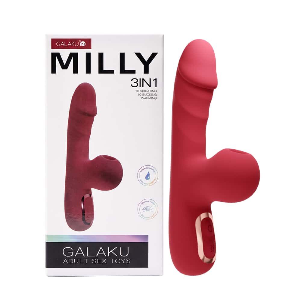 Dương vật giả mini Galaku Milly 3in1