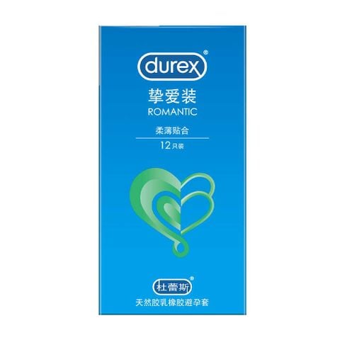 Bao cao su Durex Romantic - Mềm và mỏng - Hộp 12 cái