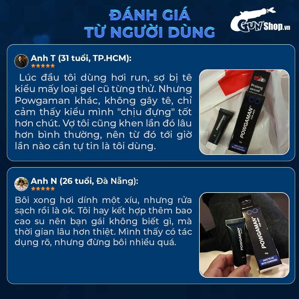 Gel bôi Powgaman chống xuất tinh sớm - Chai 10gr