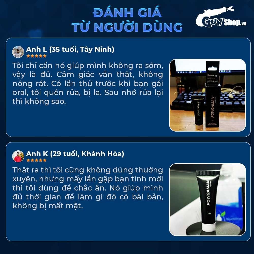 Gel bôi Powgaman chống xuất tinh sớm - Chai 10gr