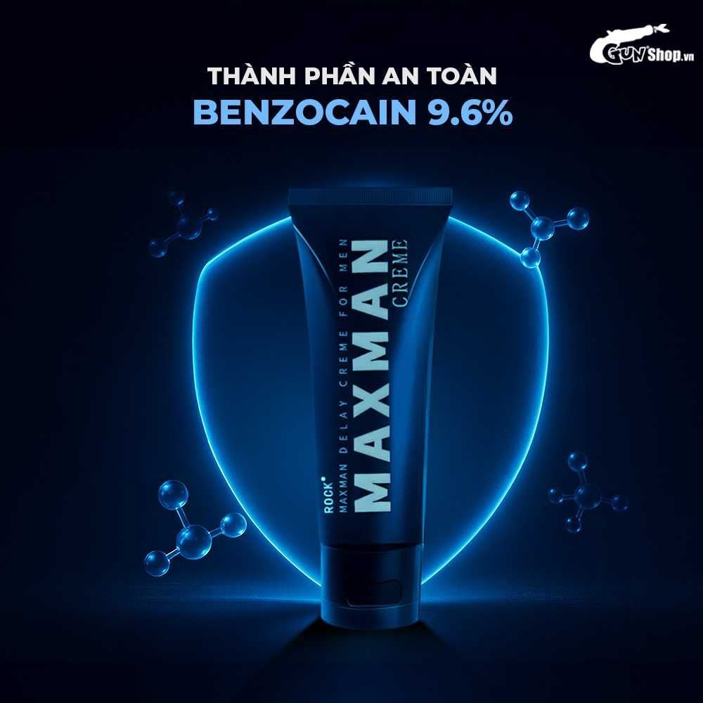 Gel bôi tăng kích thước, hỗ trợ kéo dài thời gian Maxman Xám - Chai 60g