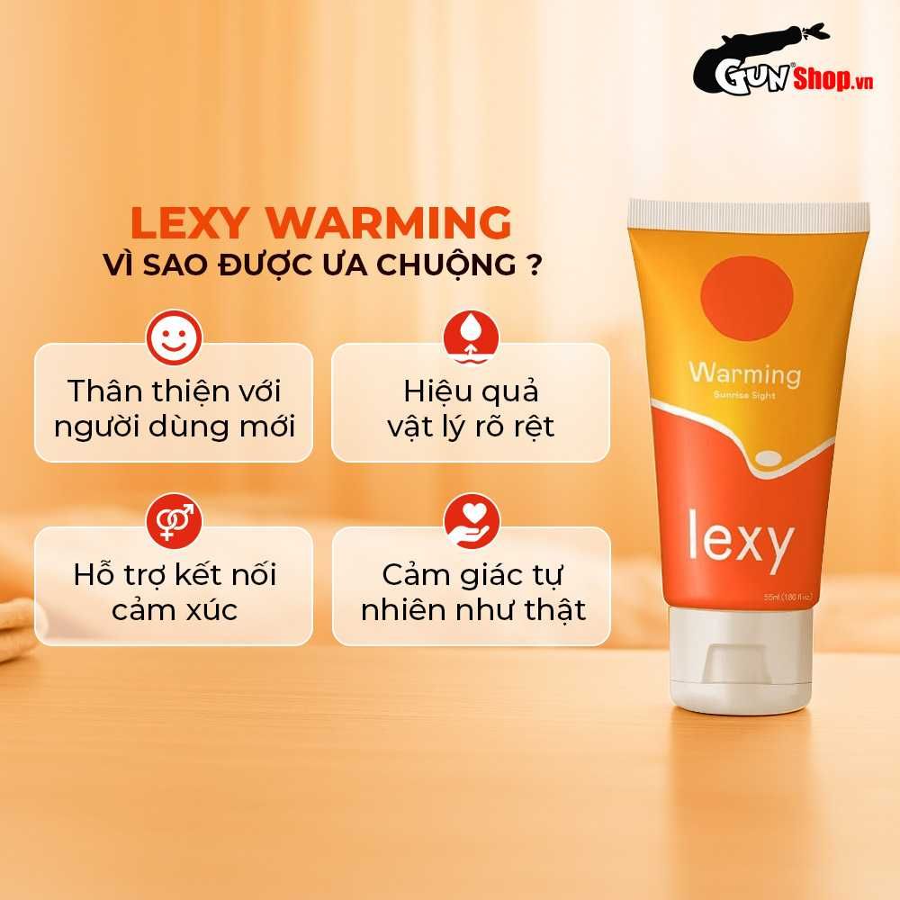 Gel bôi trơn ấm nóng Lexy Warming - Chai 50ml