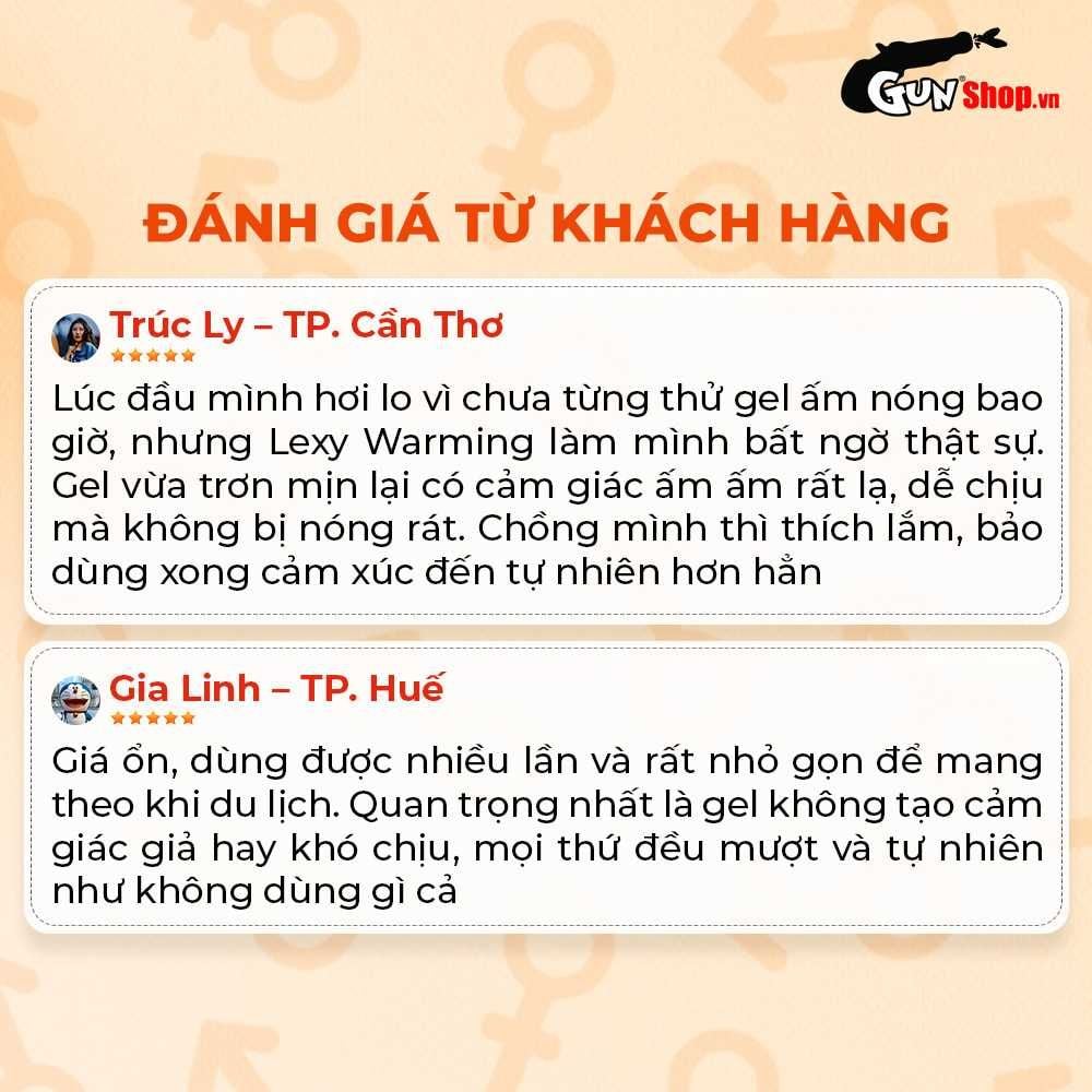 Gel bôi trơn ấm nóng Lexy Warming - Chai 50ml