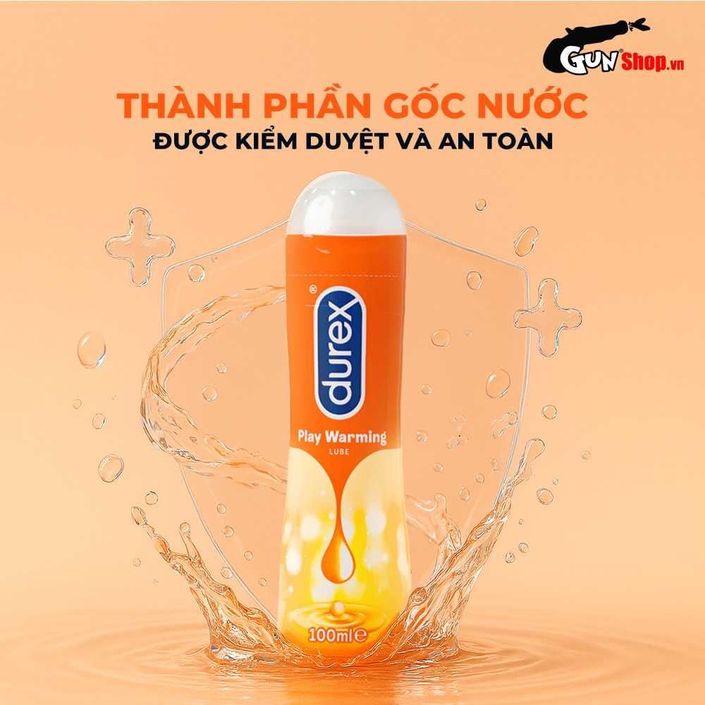 Gel bôi trơn ấm nóng Durex Warming - Chai 100ml