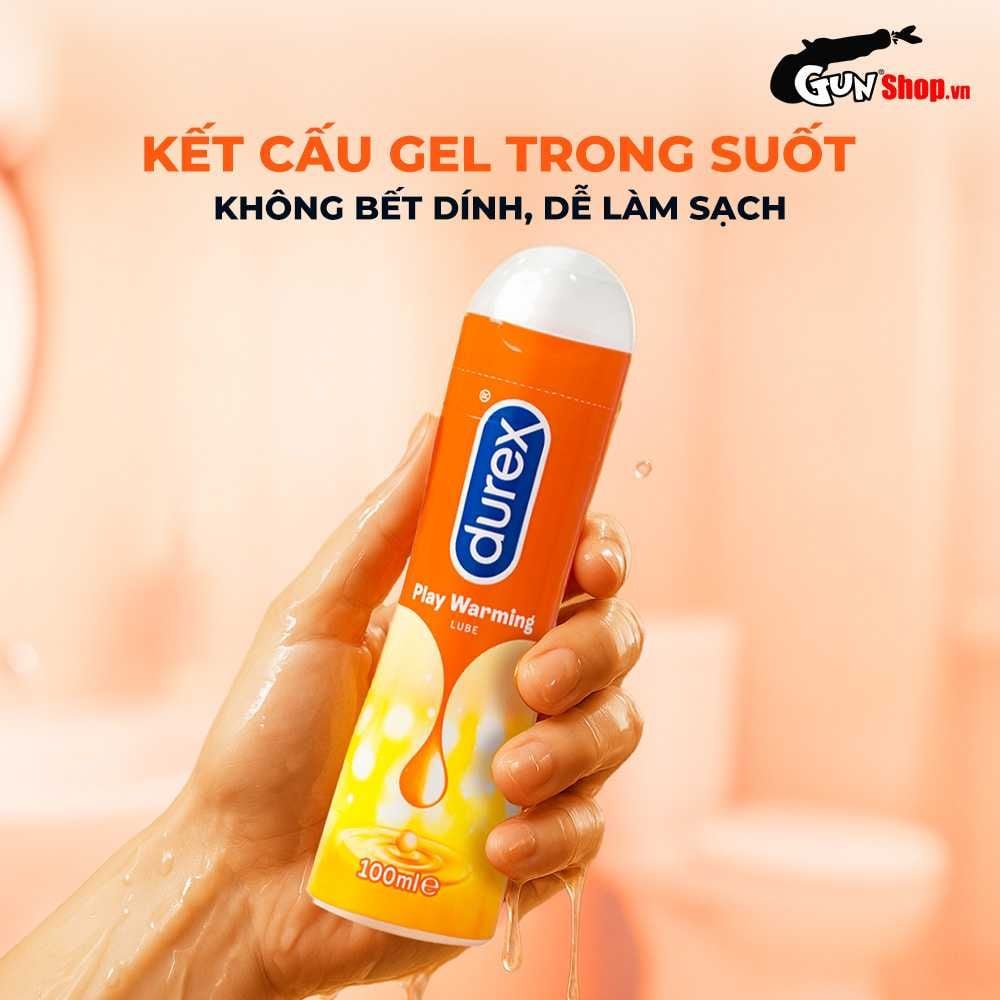 Gel bôi trơn ấm nóng Durex Warming - Chai 100ml