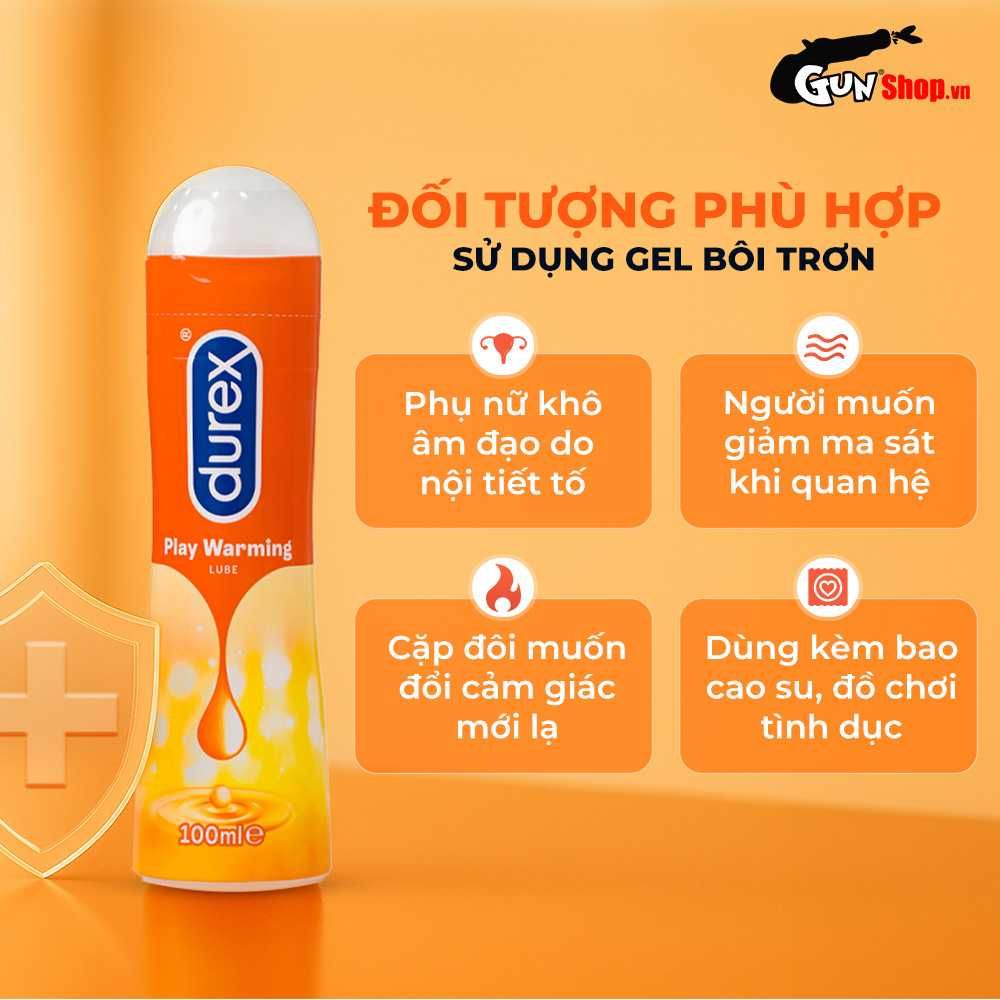 Gel bôi trơn ấm nóng Durex Warming - Chai 100ml