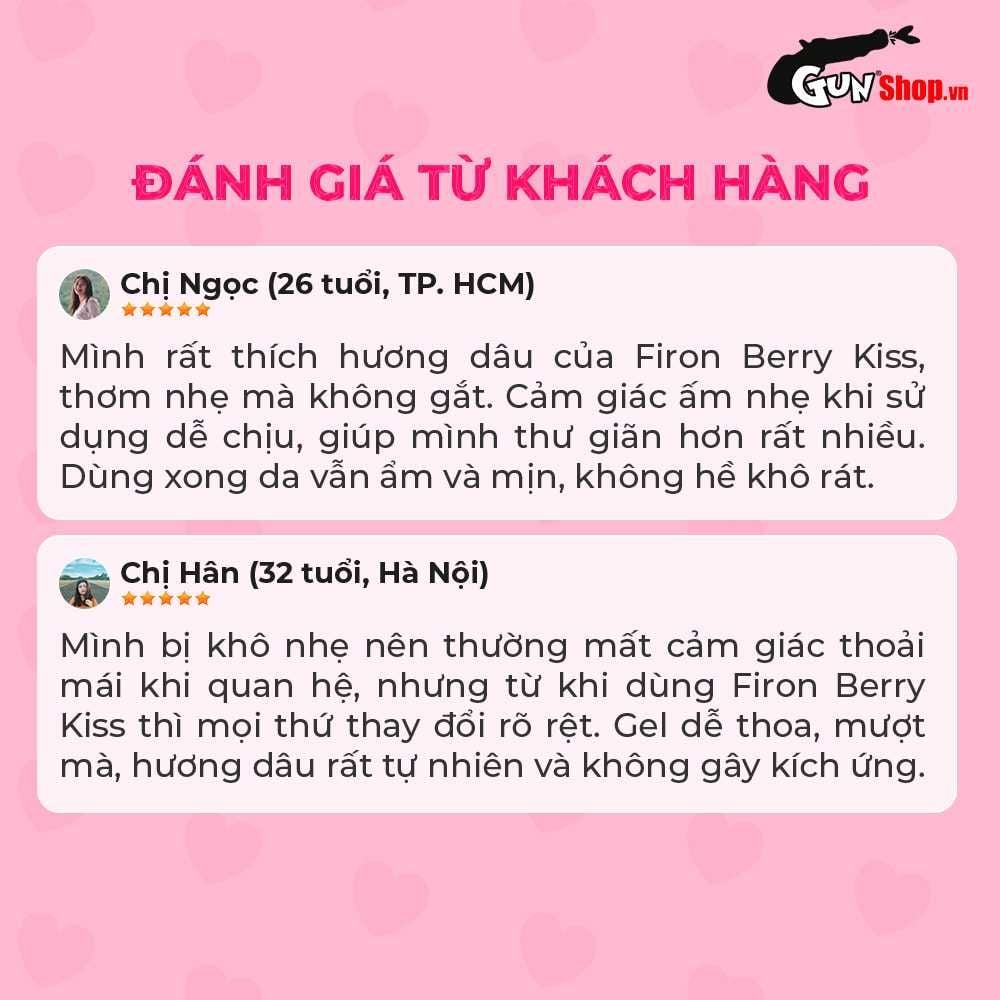 Gel bôi trơn hương dâu Firon Berry Kiss - Chai 50ml