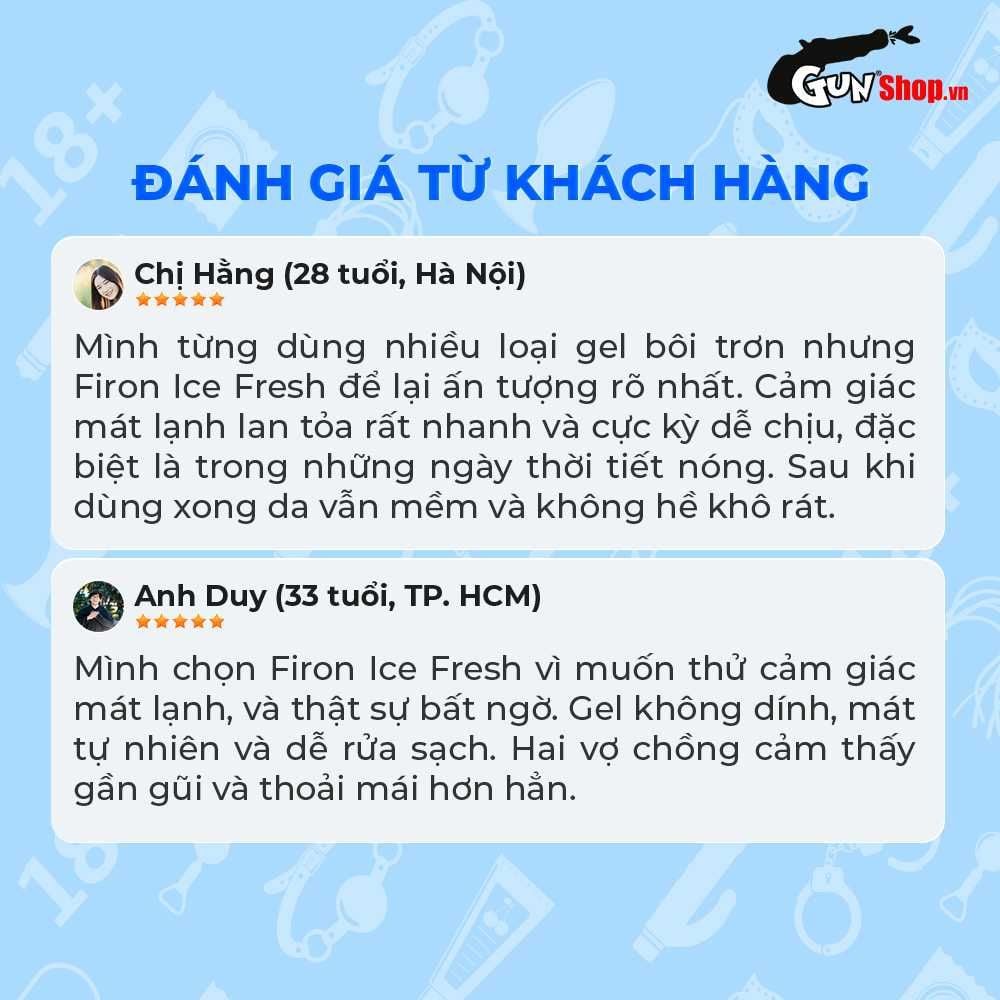 Gel bôi trơn bạc hà mát lạnh Firon Ice Fresh - Chai 50ml