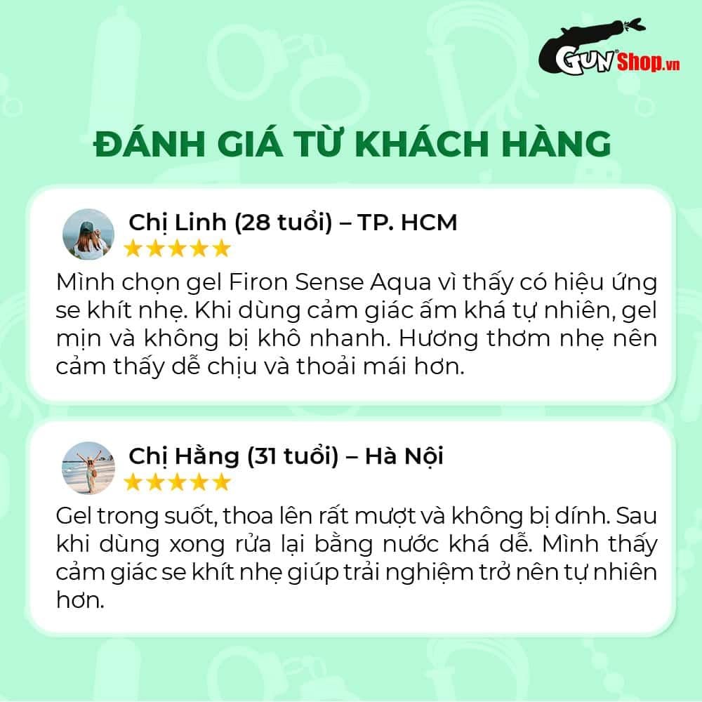 Gel bôi trơn Firon Sense Aqua - Se khít âm đạo và tăng khoái cảm nữ, tinh chất lô hội - Chai 50ml