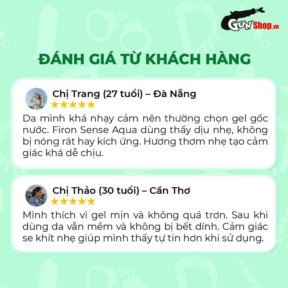 Gel bôi trơn Firon Sense Aqua - Se khít âm đạo và tăng khoái cảm nữ, tinh chất lô hội - Chai 50ml