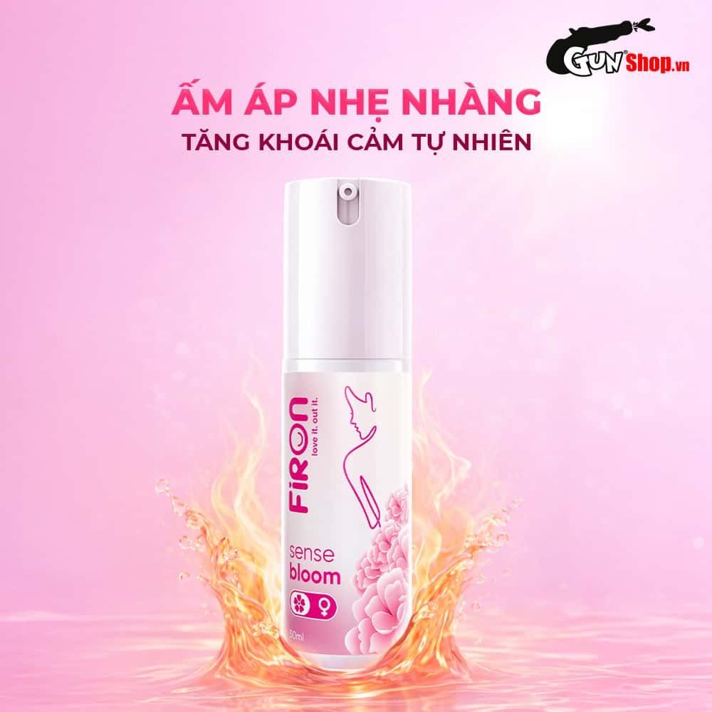 Gel bôi trơn Firon Sense Bloom - Se khít âm đạo và tăng khoái cảm nữ, hương nước hoa - Chai 50ml