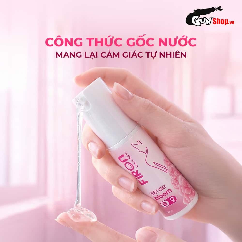 Gel bôi trơn Firon Sense Bloom - Se khít âm đạo và tăng khoái cảm nữ, hương nước hoa - Chai 50ml