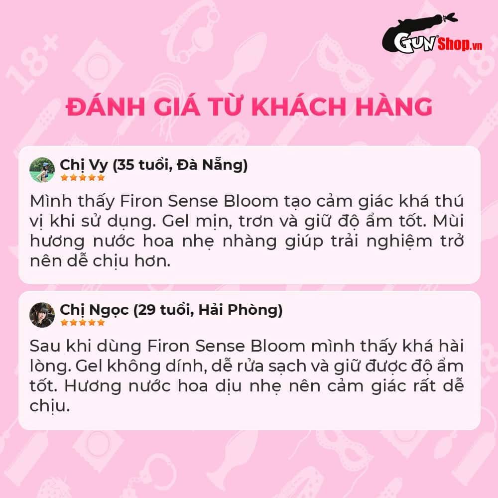 Gel bôi trơn Firon Sense Bloom - Se khít âm đạo và tăng khoái cảm nữ, hương nước hoa - Chai 50ml