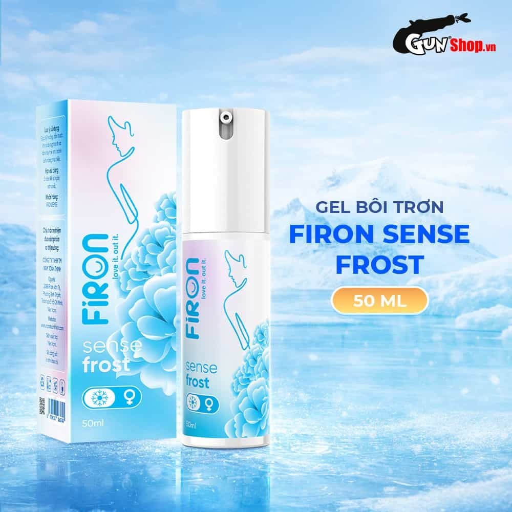 Gel bôi trơn Firon Sense Frost - Se khít âm đạo và tăng khoái cảm nữ, bạc hà mát lạnh - Chai 50ml