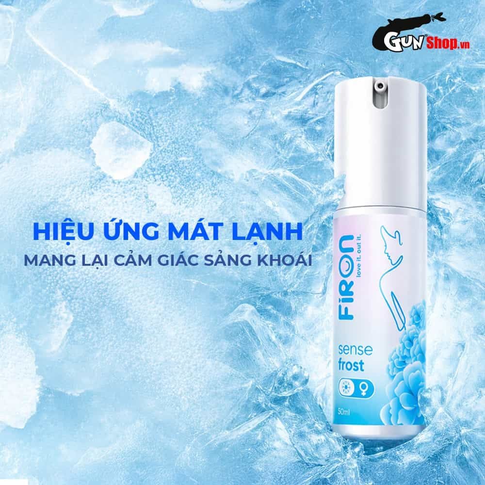 Gel bôi trơn Firon Sense Frost - Se khít âm đạo và tăng khoái cảm nữ, bạc hà mát lạnh - Chai 50ml