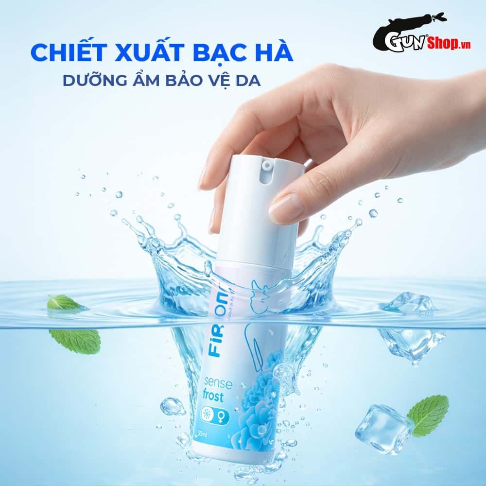 Gel bôi trơn Firon Sense Frost - Se khít âm đạo và tăng khoái cảm nữ, bạc hà mát lạnh - Chai 50ml