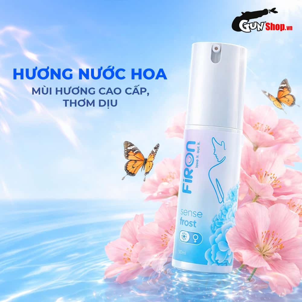Gel bôi trơn Firon Sense Frost - Se khít âm đạo và tăng khoái cảm nữ, bạc hà mát lạnh - Chai 50ml