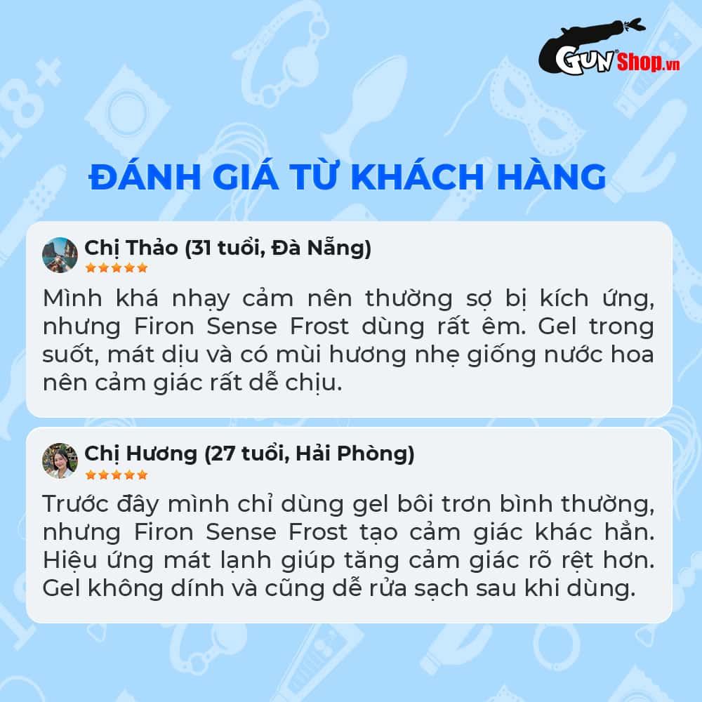 Gel bôi trơn Firon Sense Frost - Se khít âm đạo và tăng khoái cảm nữ, bạc hà mát lạnh - Chai 50ml