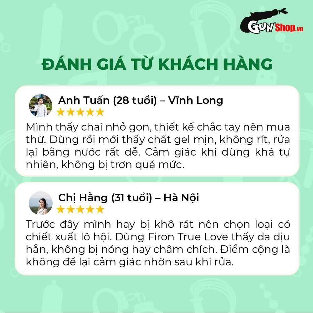 Gel bôi trơn tinh chất lô hội Firon True Love - Chai 50ml