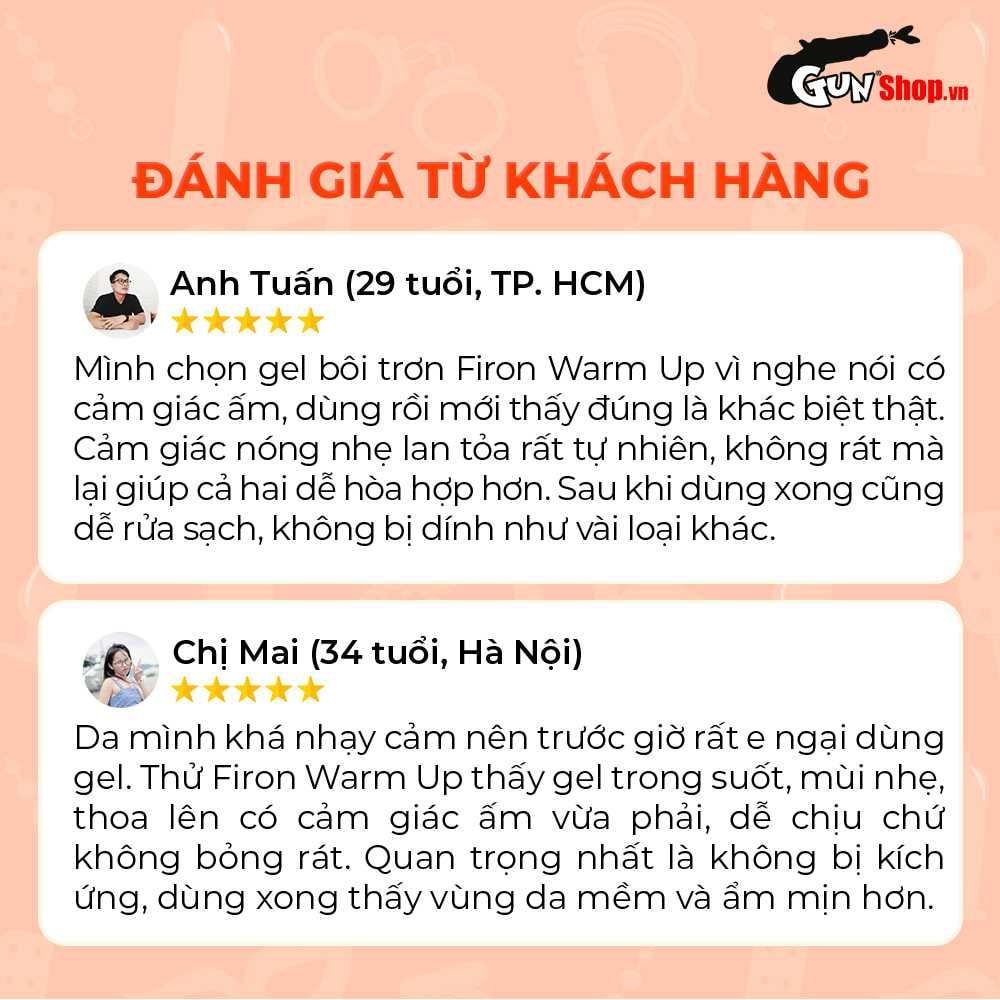 Gel bôi trơn ấm nóng Firon Warm Up - Chai 50ml