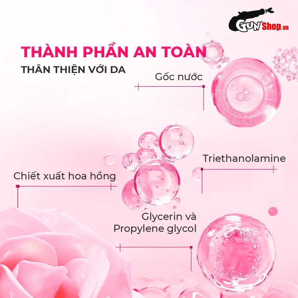 Gel bôi trơn massage hương hoa hồng Cokelife hồng - Chai 100ml