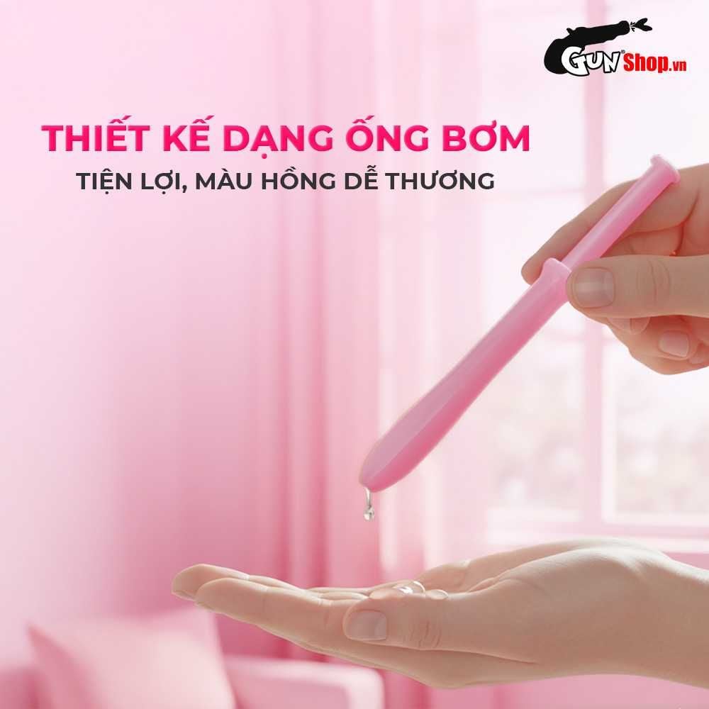 Gel bôi trơn ống bơm Joker màu hồng - Hương hoa hồng, bảo vệ, dưỡng ẫm - Hộp 3 ống