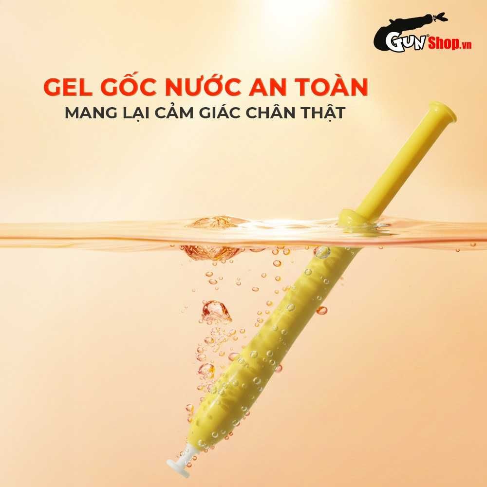 Gel bôi trơn ống bơm Joker màu vàng - Nóng ấm, dưỡng ẩm, không mùi - Hộp 3 ống