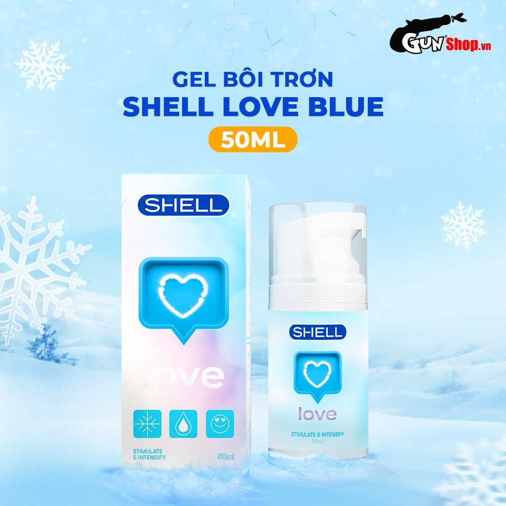 Gel bôi trơn se khít âm đạo và tăng khoái cảm nữ Shell Love Blue - Chai 50ml