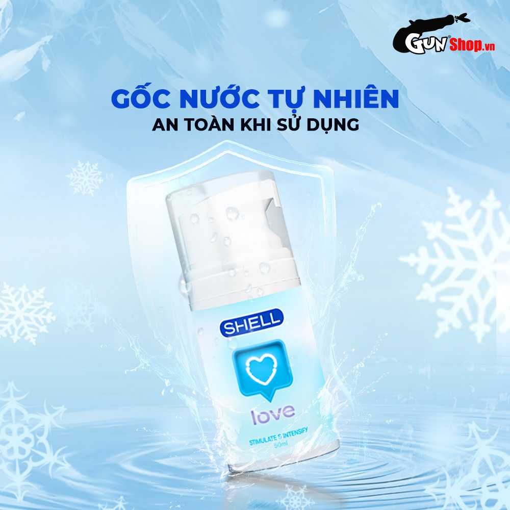 Gel bôi trơn se khít âm đạo và tăng khoái cảm nữ Shell Love Blue - Chai 50ml