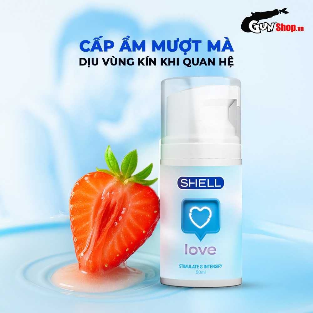 Gel bôi trơn se khít âm đạo và tăng khoái cảm nữ Shell Love Blue - Chai 50ml