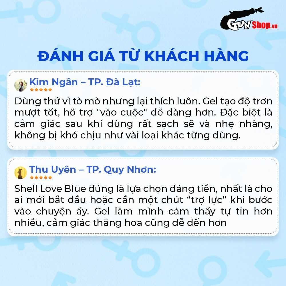 Gel bôi trơn se khít âm đạo và tăng khoái cảm nữ Shell Love Blue - Chai 50ml