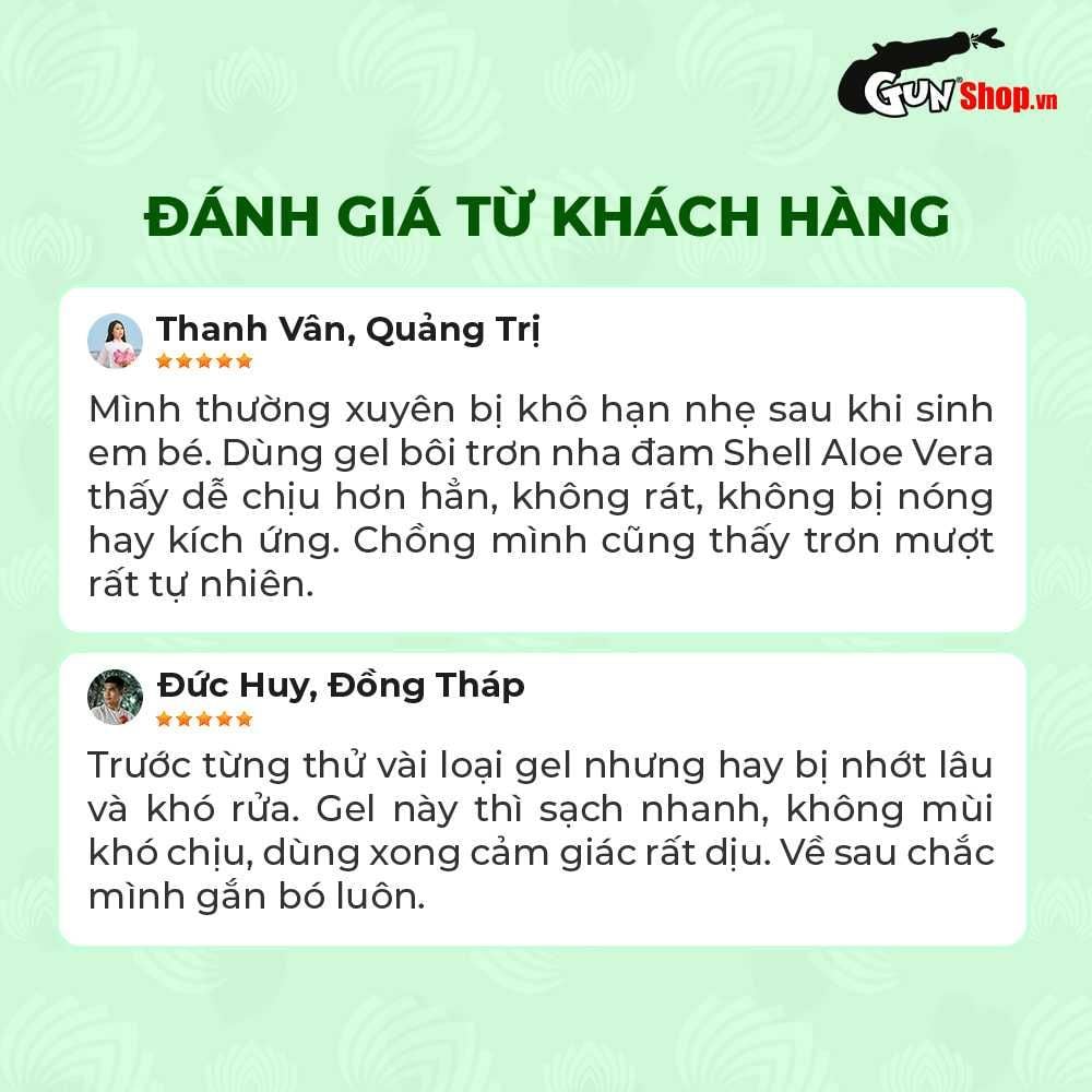 Gel bôi trơn tinh chất lô hội Shell Aloe Vera - Chai 100ml