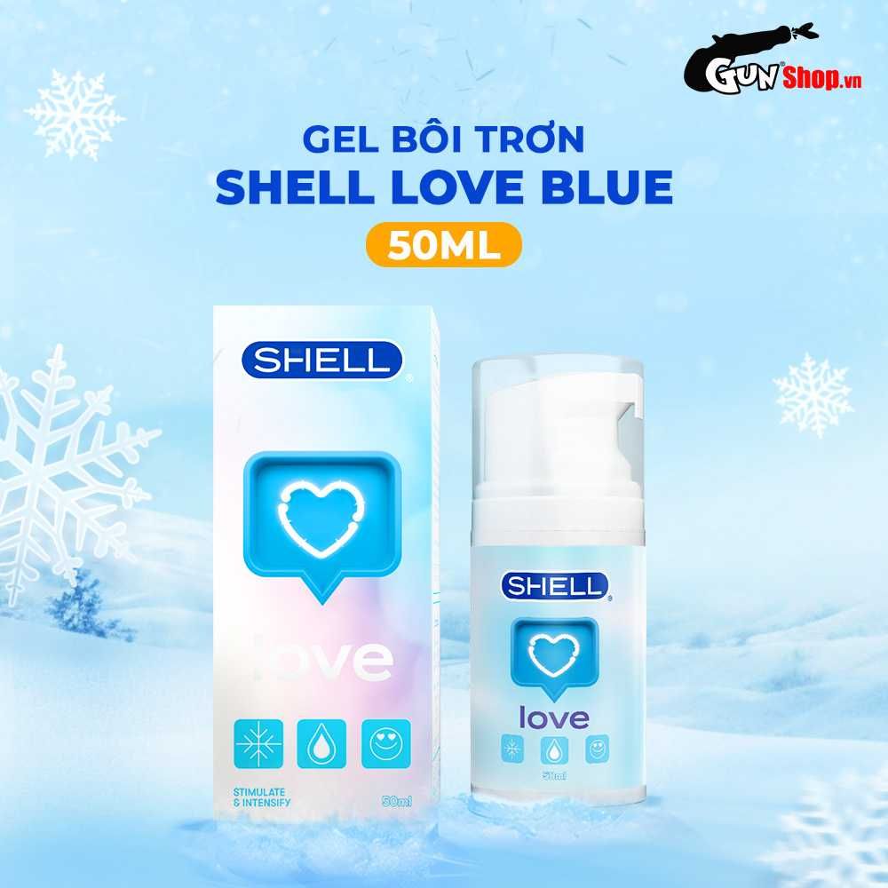 Gel bôi trơn se khít âm đạo và tăng khoái cảm nữ Shell Love Blue - Chai 50ml