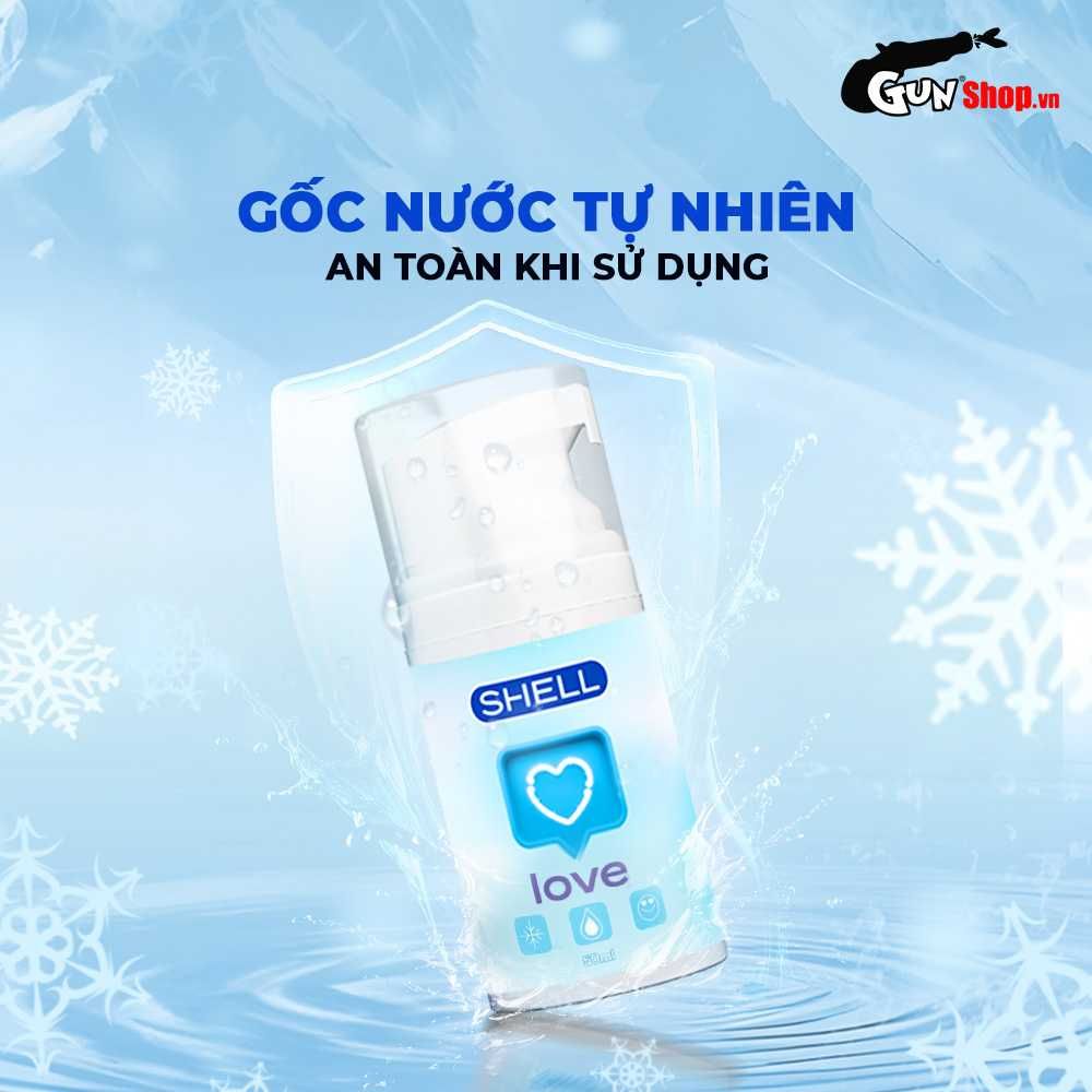 Gel bôi trơn se khít âm đạo và tăng khoái cảm nữ Shell Love Blue - Chai 50ml