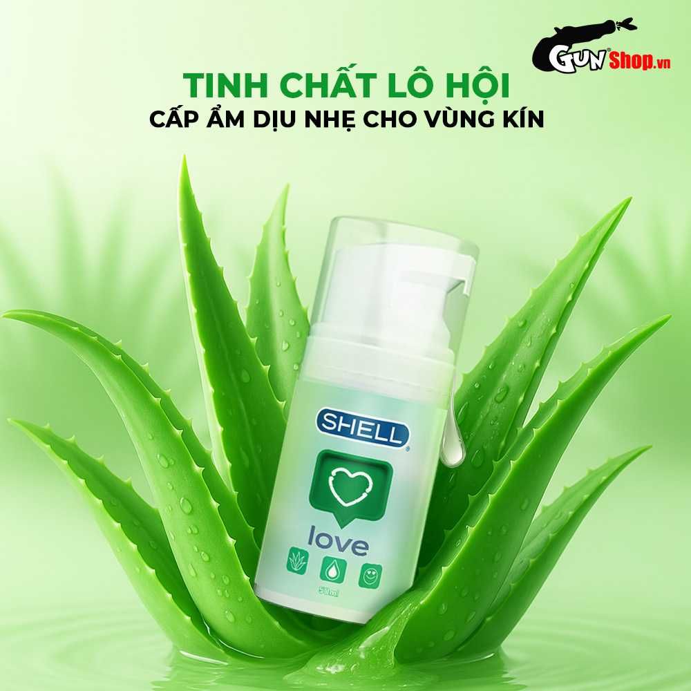 Gel bôi trơn se khít âm đạo và tăng khoái cảm nữ Shell Love Green - Chai 50ml