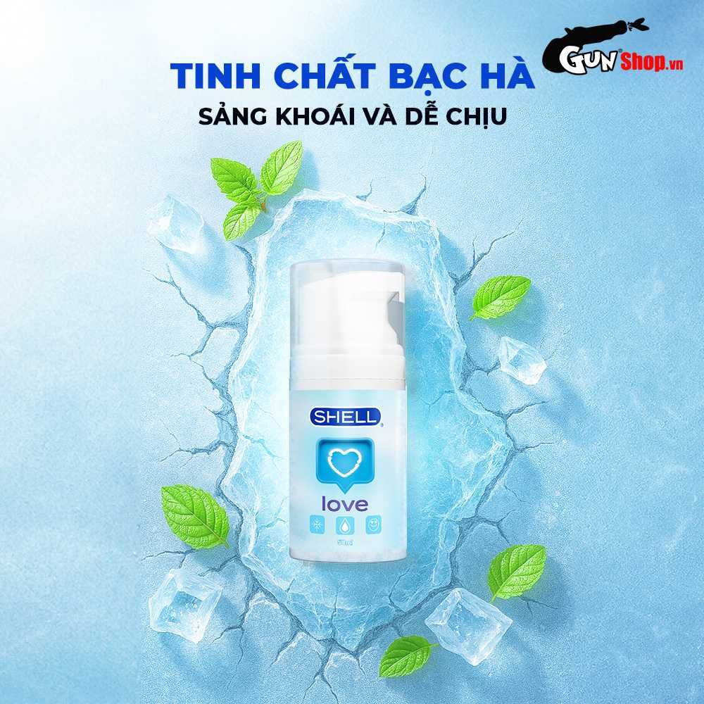 Gel bôi trơn se khít âm đạo và tăng khoái cảm nữ Shell Love Blue - Chai 50ml
