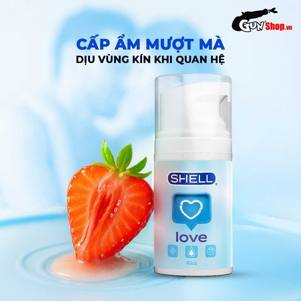 Gel bôi trơn se khít âm đạo và tăng khoái cảm nữ Shell Love Blue - Chai 50ml