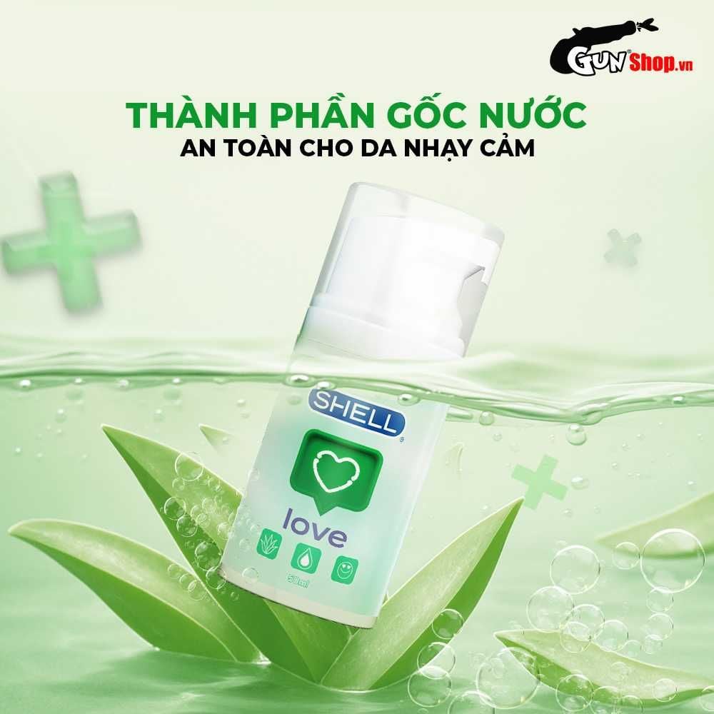 Gel bôi trơn se khít âm đạo và tăng khoái cảm nữ Shell Love Green - Chai 50ml