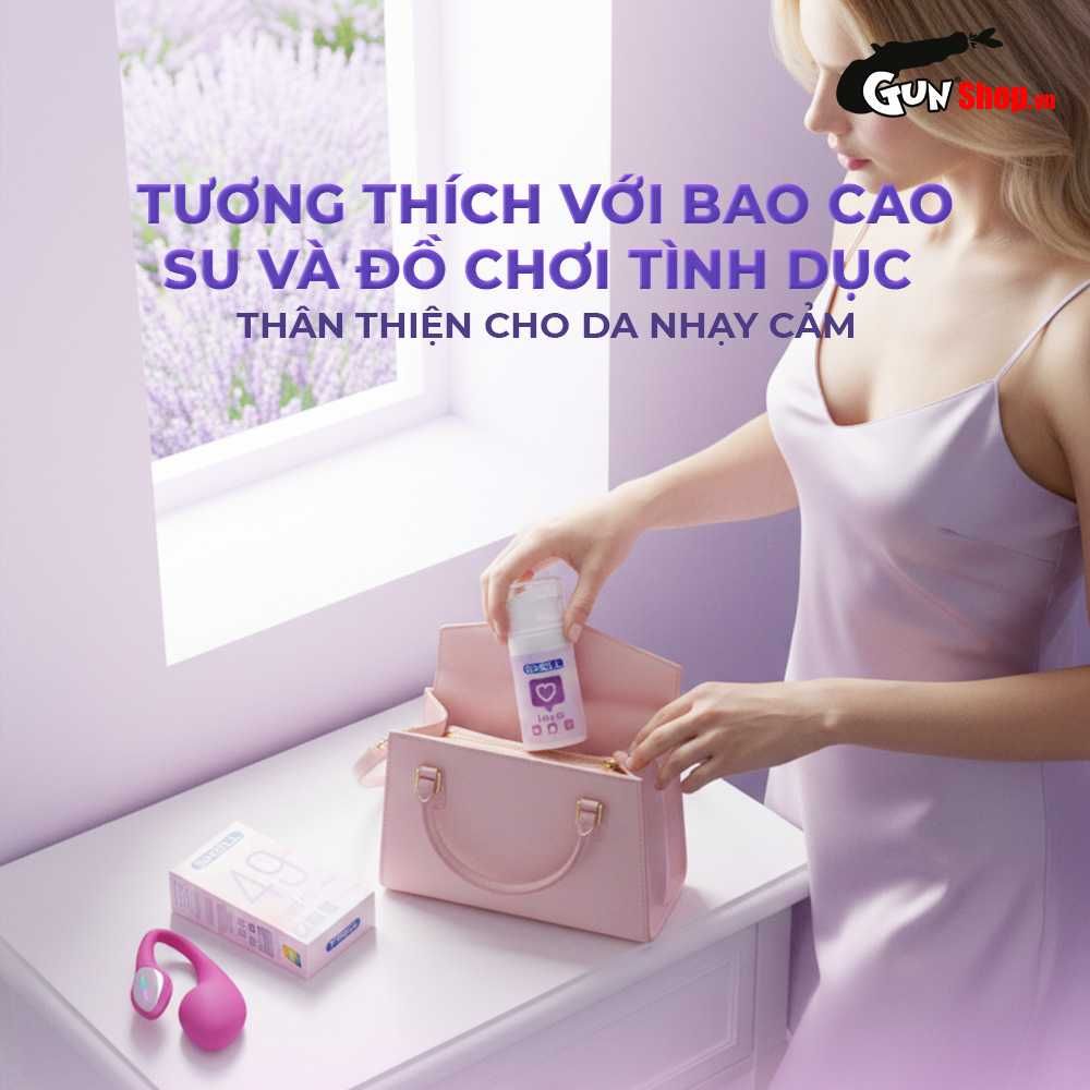 Gel bôi trơn Shell Love Purple - Se khít âm đạo và tăng khoái cảm nữ, hương nước hoa - Chai 50ml