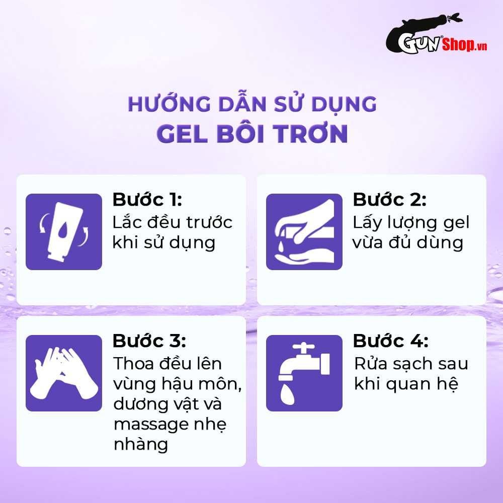 Gel bôi trơn Shell Love Purple - Se khít âm đạo và tăng khoái cảm nữ, hương nước hoa - Chai 50ml