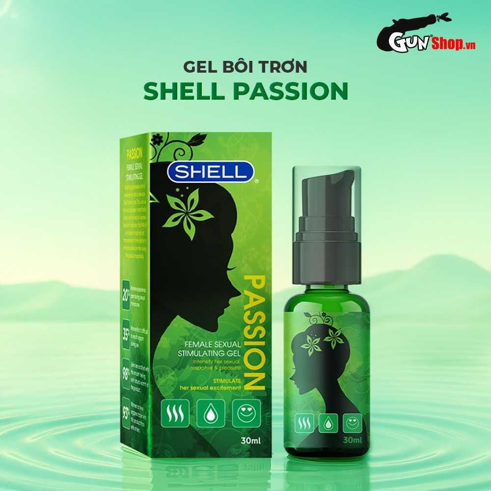 Gel bôi trơn tăng khoái cảm nữ Shell Passion - Chai 30ml